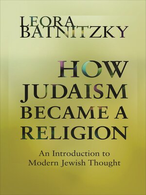 cover image of How Judaism Became a Religion